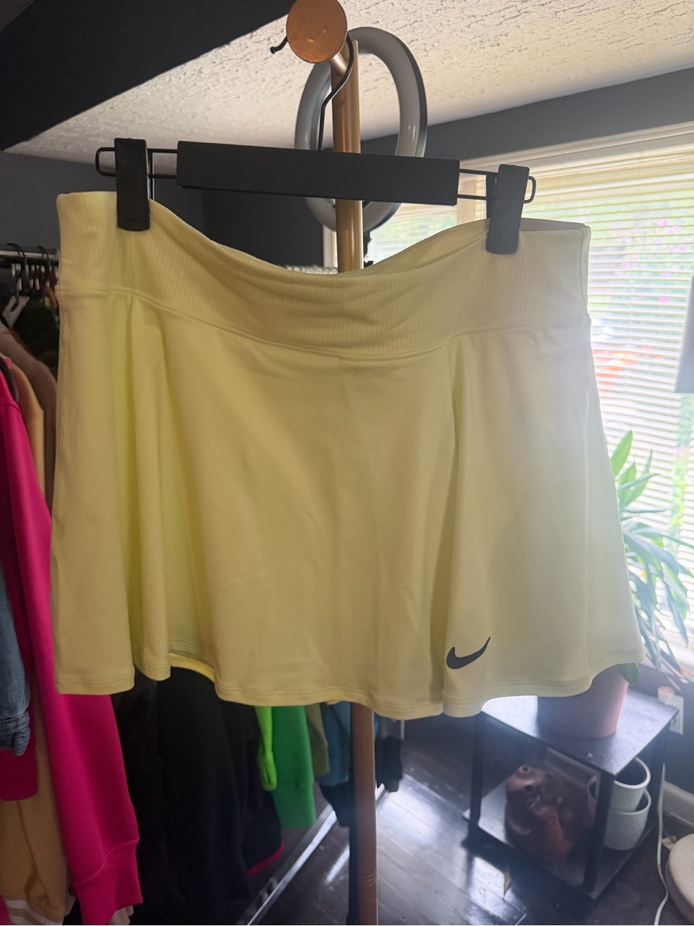 Nike Pale Yellow Tennis Skirt